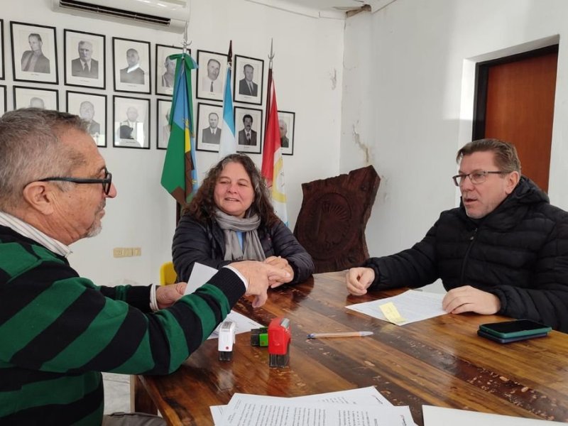 Colonia Angeloni: la comuna firmó convenio por importante obra pública