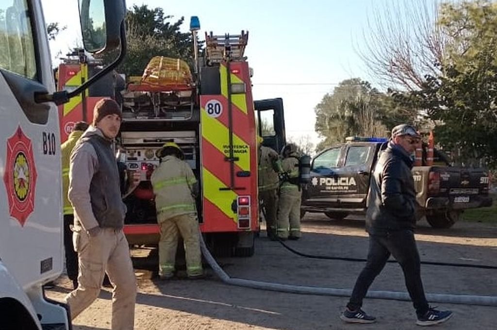 Dos pequeños internados luego de un incendio en Coronda