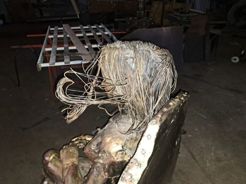 Villa Cañás: vandalizaron la estatua de Mirtha Legrand