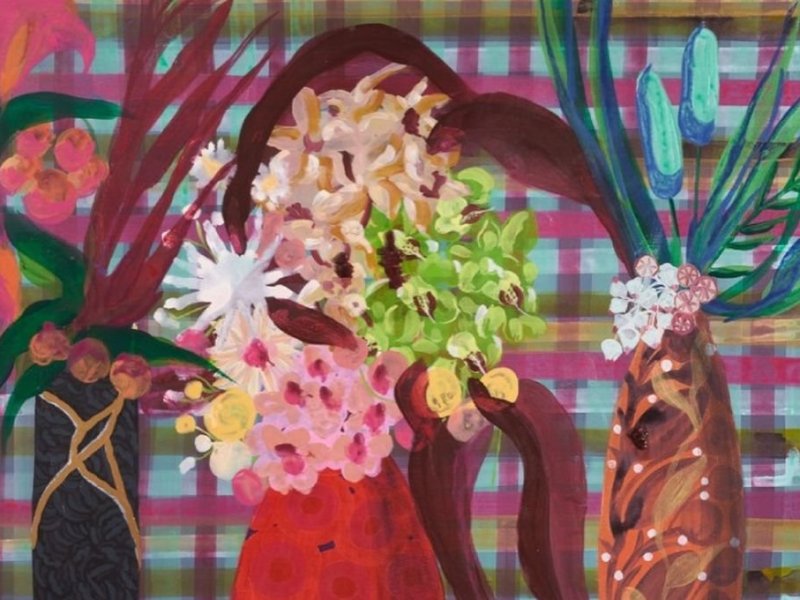 La intimidad de las flores. Muestra plástica de Carolina Antoniadis