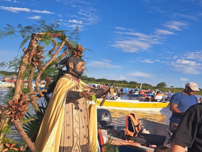 San Javier: peregrinación náutica, misa y mensaje de fe