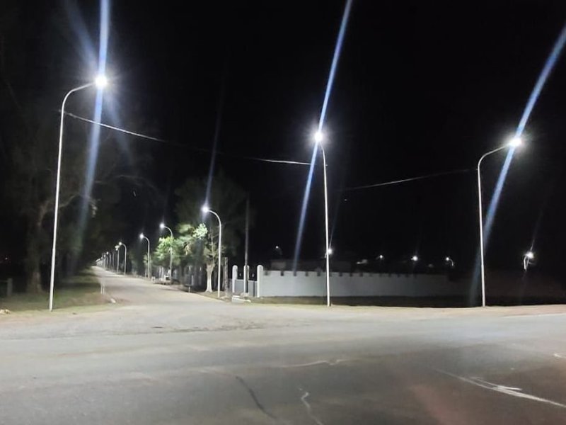 El Trébol superó las 200 cuadras iluminadas en un año