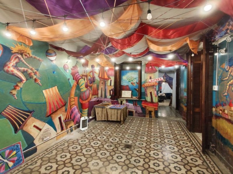 El taller del muralista Jorge Molina se volvió un espacio cultural