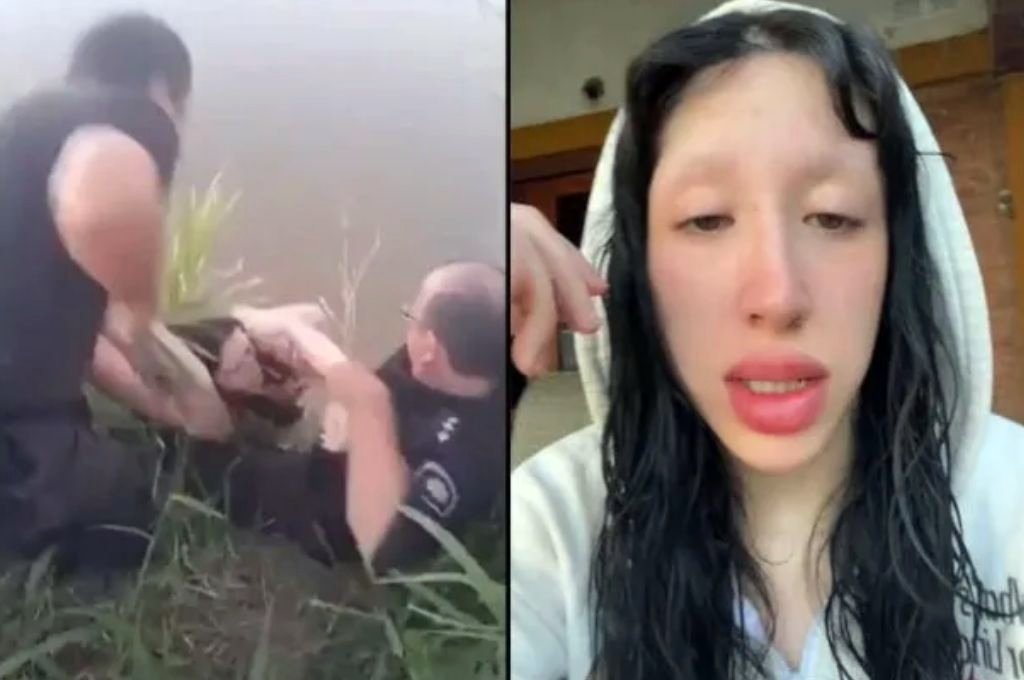 Rescate viral: la policía de Sauce Viejo no sabía que salvó a una influencer de ahogarse en el río Coronda
