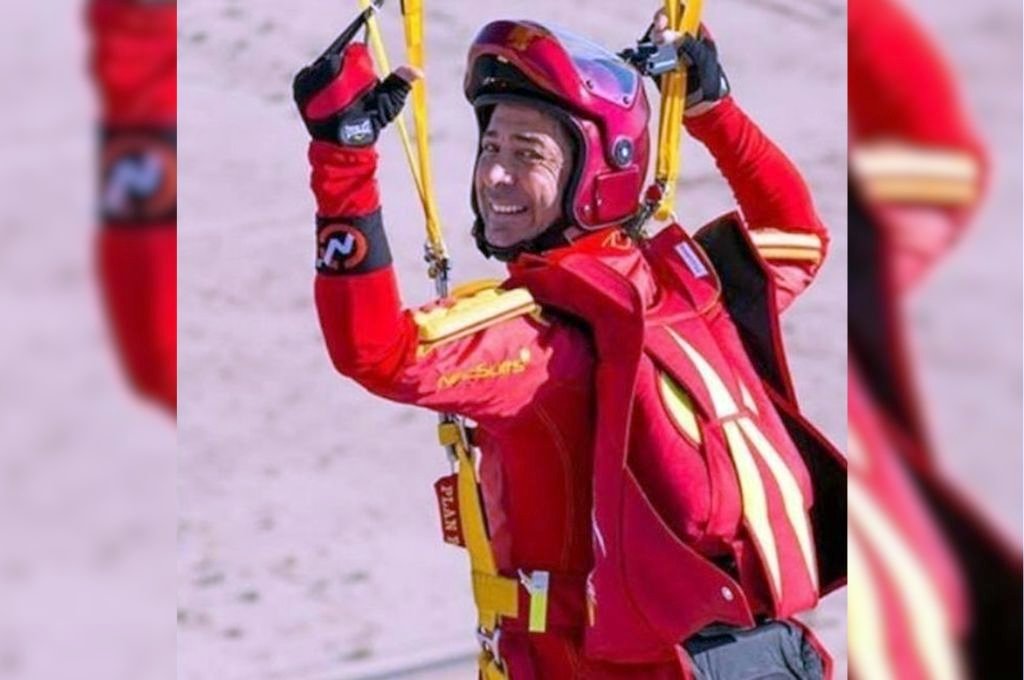 Guinness para un santafesino: oficializaron el increíble salto en paracaídas de Marcelo Vives