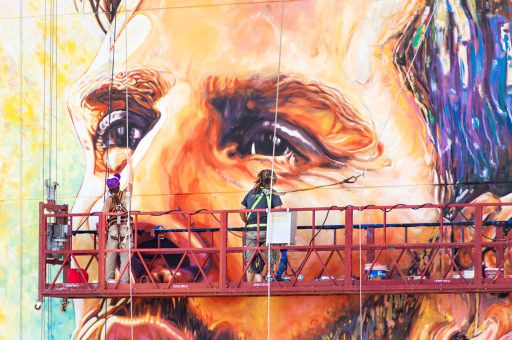 La historia del mural gigante que homenajeó a Messi antes de que fuera campeón del Mundo