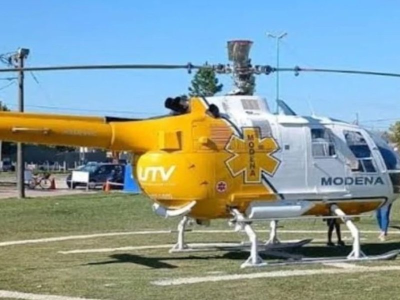 San Genaro: activaron el uso del helicóptero sanitario