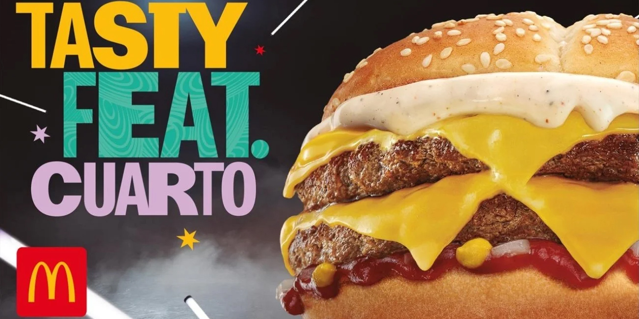 McDonald’s presenta su nueva hamburguesa Tasty Feat Cuarto, la fusión de dos de sus éxitos en Argentina