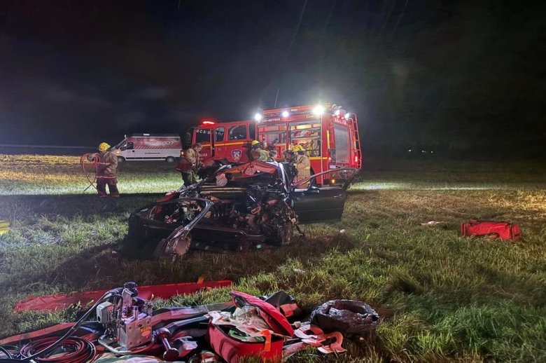 Un vuelco en la Autovía 19 dejó un muerto y un herido grave