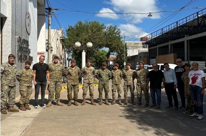 El Ejército Argentino brinda asistencia en Casilda tras la catástrofe climática