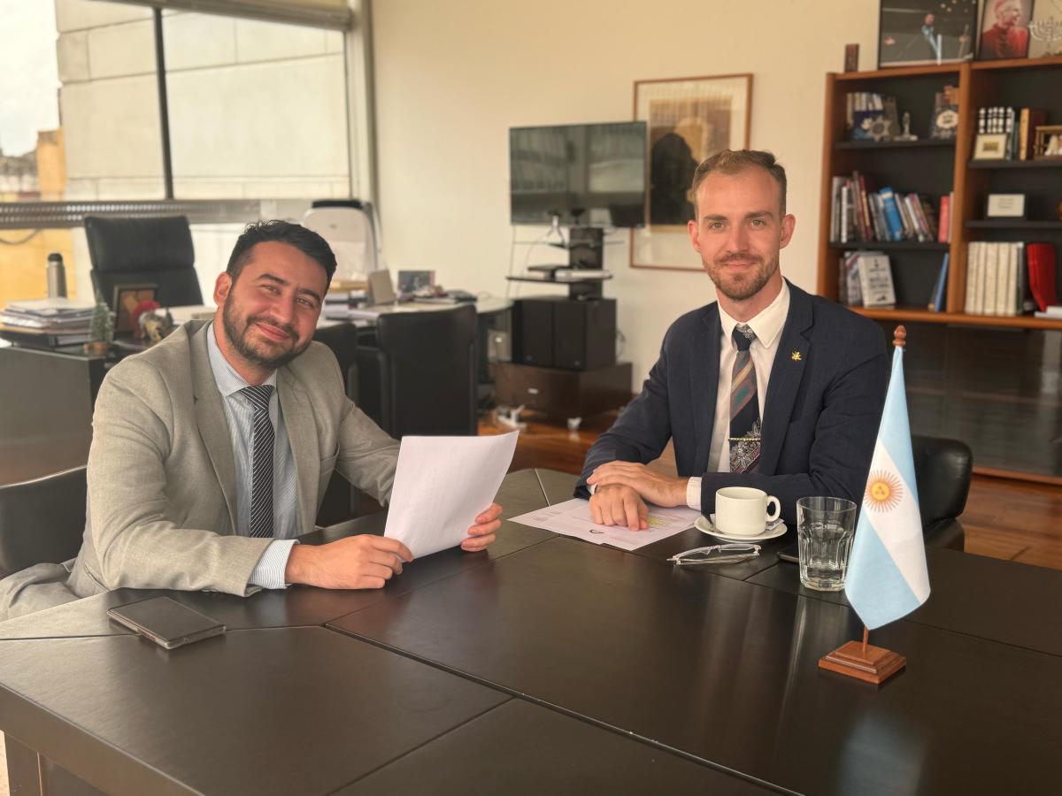 Cancillería: el secretario de culto y civilización de la Nación recibió a Bryan Mayer