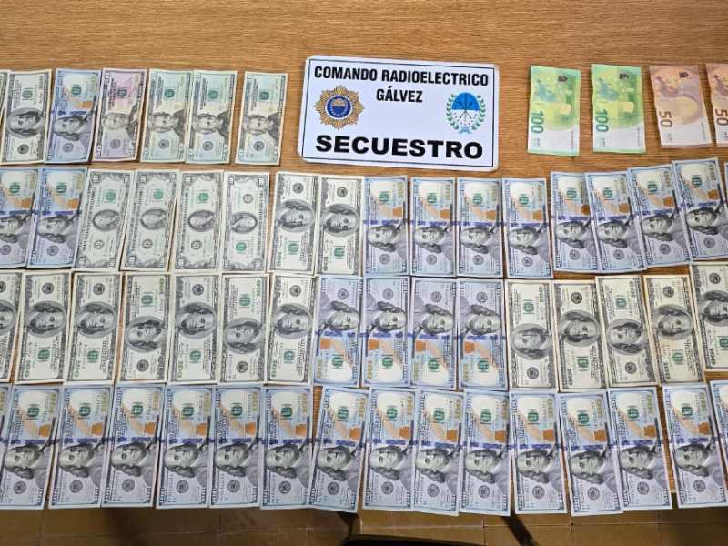 Gálvez: la policía esclareció el robo de dólares y euros a un vecino