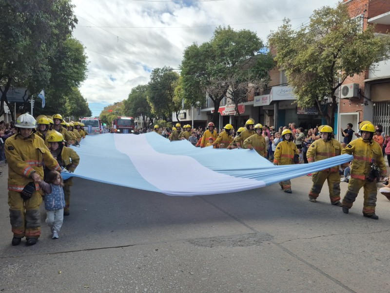 Casilda celebró el acto del 25 de Mayo con su tradicional desfile patrio