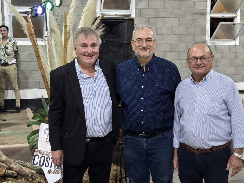 Calvo participó de la 18ª edición de la Fiesta Regional y la 7ª Provincial del Costillar a la estaca en Colonia Aldao 