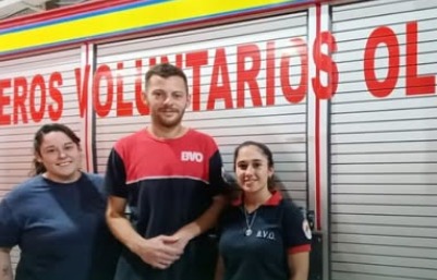 Un bombero voluntario de Oliveros le salvó la vida a un bebé de 21 meses