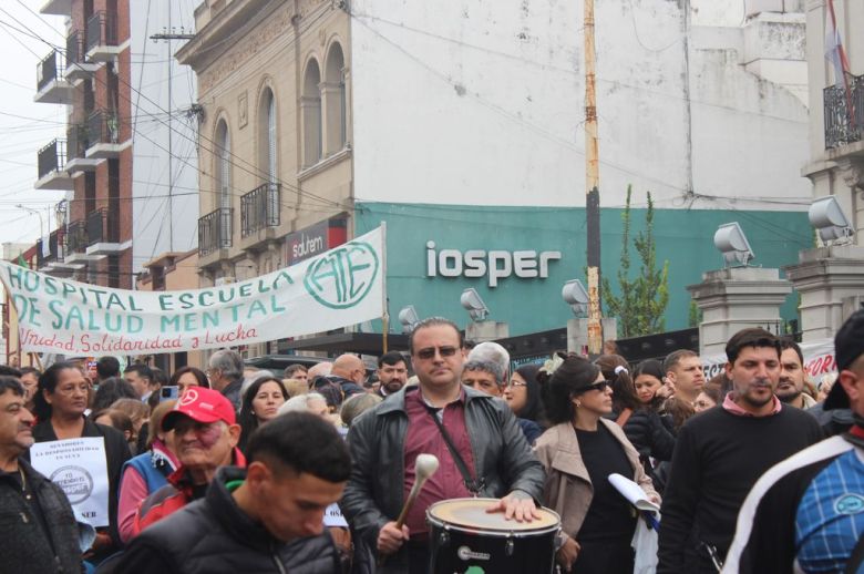 La intersindical en defensa del Iosper se manifestó en las calles de Paraná