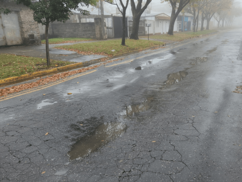 En condiciones deplorables: así se ve la calle en peor estado de Rafaela