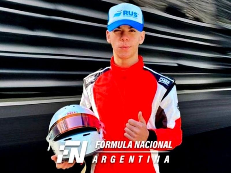 Piloto concordiense de 15 años hará su debut en la Fórmula Nacional Argentina