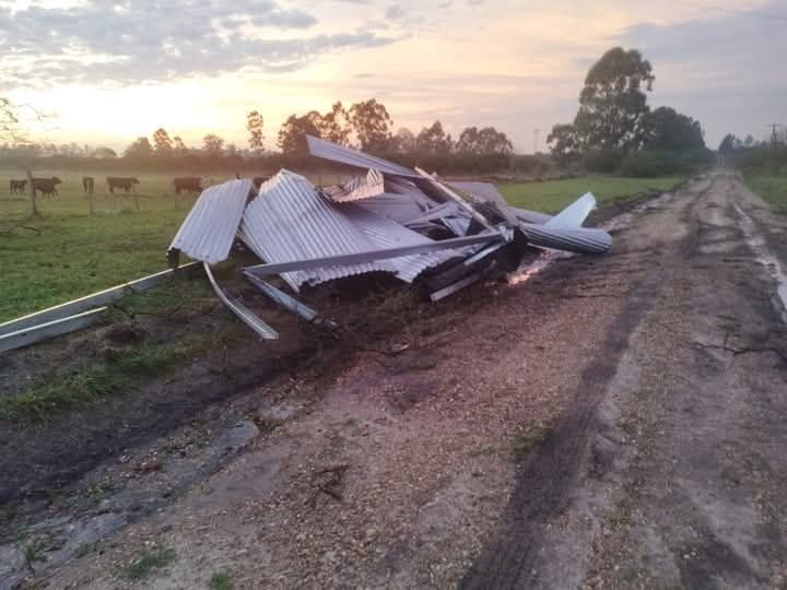 Fuerte temporal con granizo en localidades del norte provincial