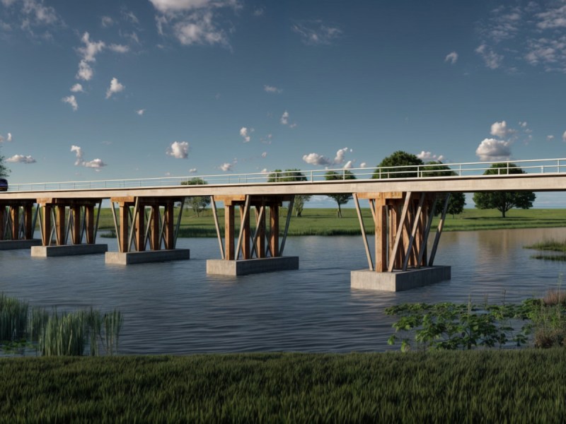 Invertirán $ 320 millones en la construcción de un nuevo puente sobre el Saladillo Dulce en la Ruta 56 S