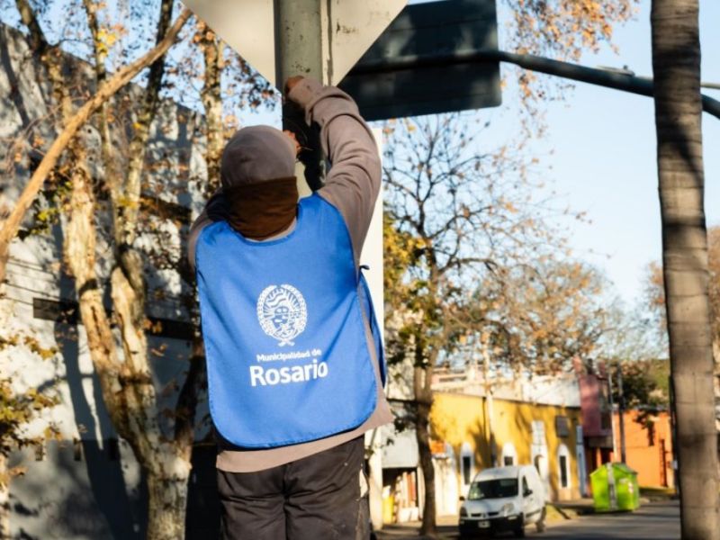 Rosario comenzó con el operativo de limpieza post elecciones