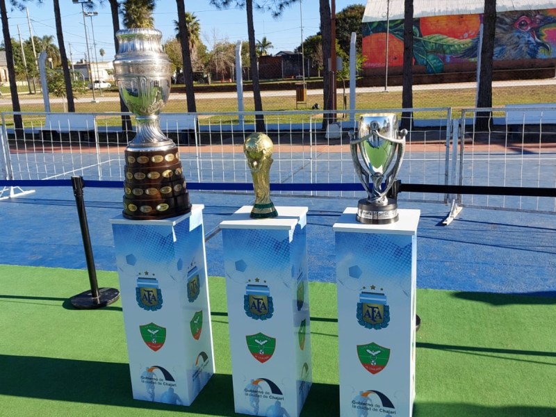 La Copa del Mundo, Finalissima y la Copa América visitaron Chajarí