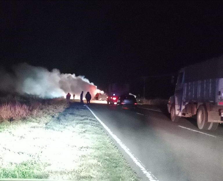 Choque frontal en la 33: falleció un camionero cerca de Rufino
