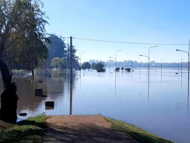 El río Uruguay podría llegar a los 10 metros en Concordia, pero comenzará a bajar