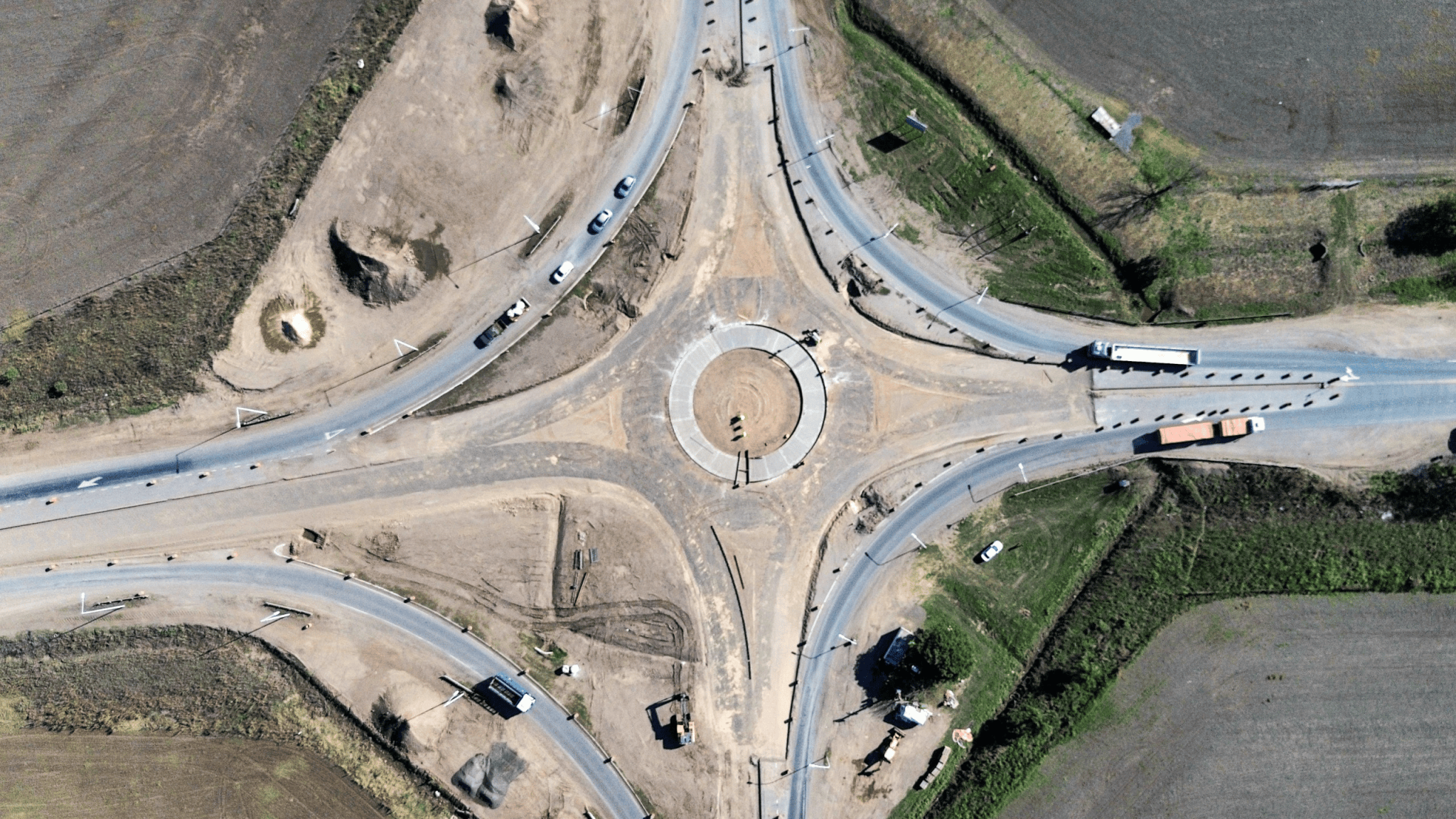 Avanza la construcción de una nueva rotonda en el cruce de las rutas ...