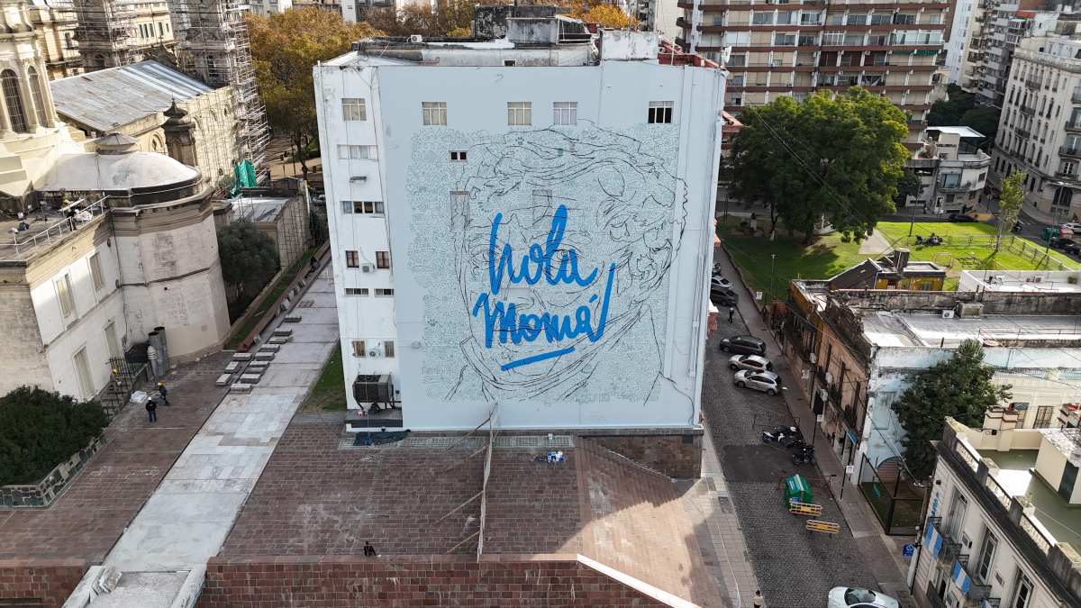 Rosario suma un nuevo mural para homenajear a Belgrano