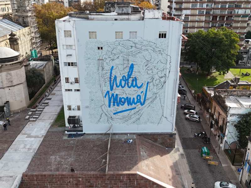 Rosario suma un nuevo mural para homenajear a Belgrano