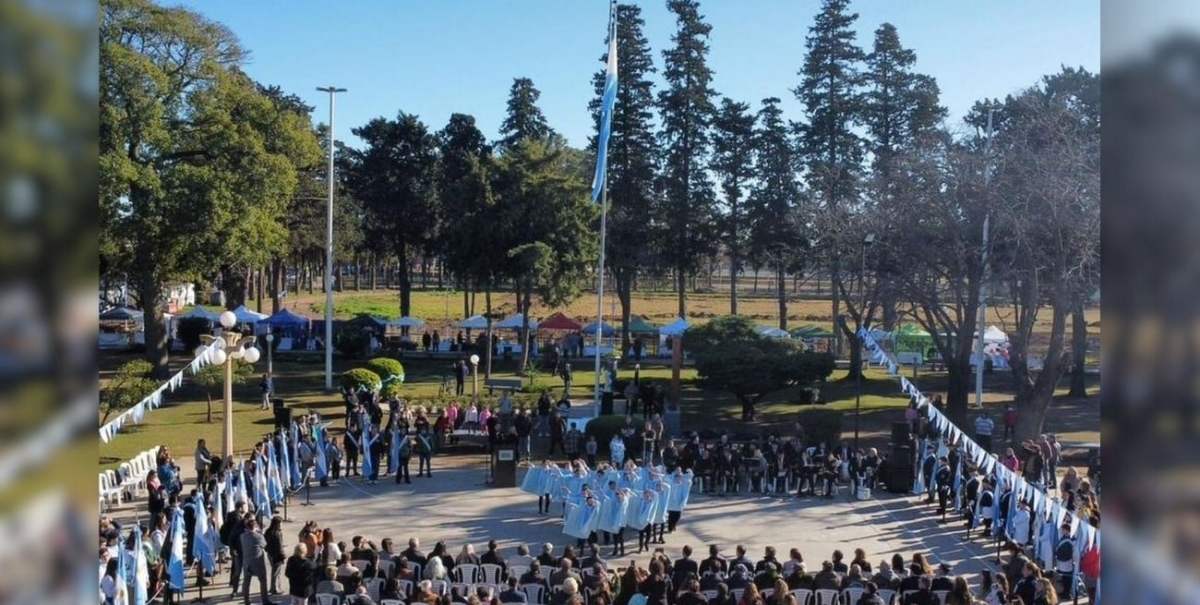 Fuerte mensaje belgraniano en el Día de la Bandera en Venado Tuerto
