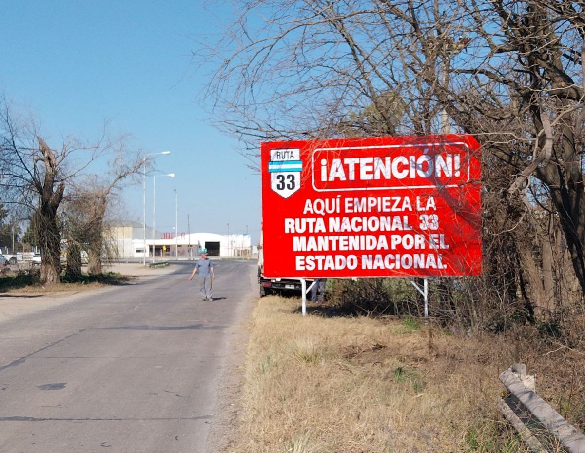 Rutas nacionales sin mantenimiento: señalizan con carteles “por el estado catastrófico” en que están