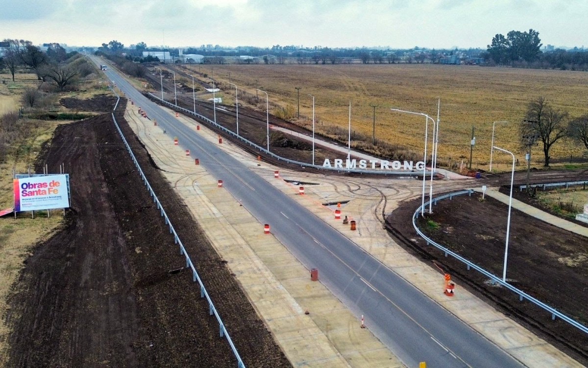 La obra de acceso a Armstrong estaría terminada en menos de dos meses