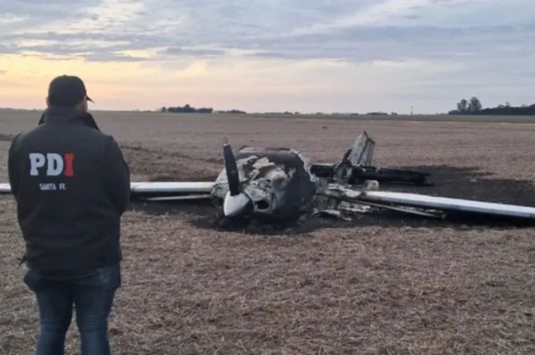 Misterioso hallazgo en el sur santafesino: apareció una avioneta calcinada en un campo