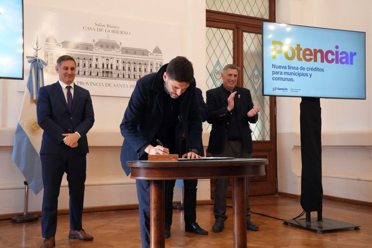 “Potenciar”, la nueva línea de créditos destinada a municipios y comunas de Santa Fe