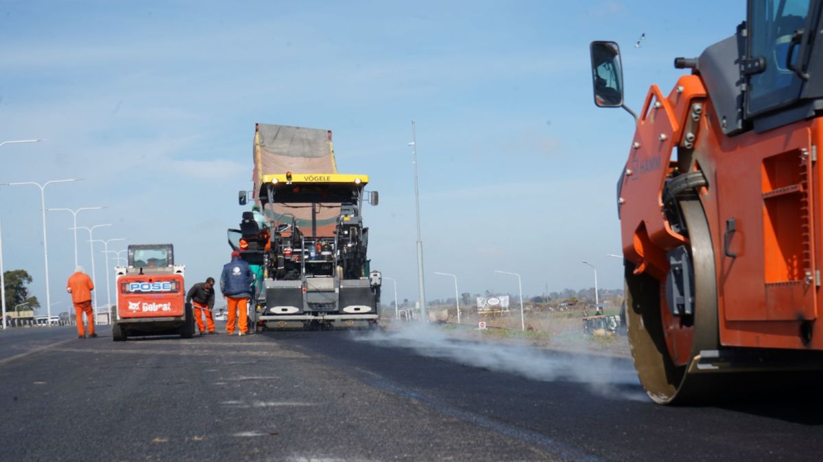 Autopista Rosario-Santa Fe: avanzan las obras del tercer carril 