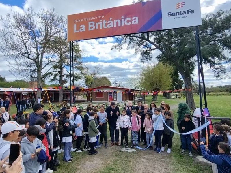 Educación: se inauguró la primera planta campamentil en Lanteri