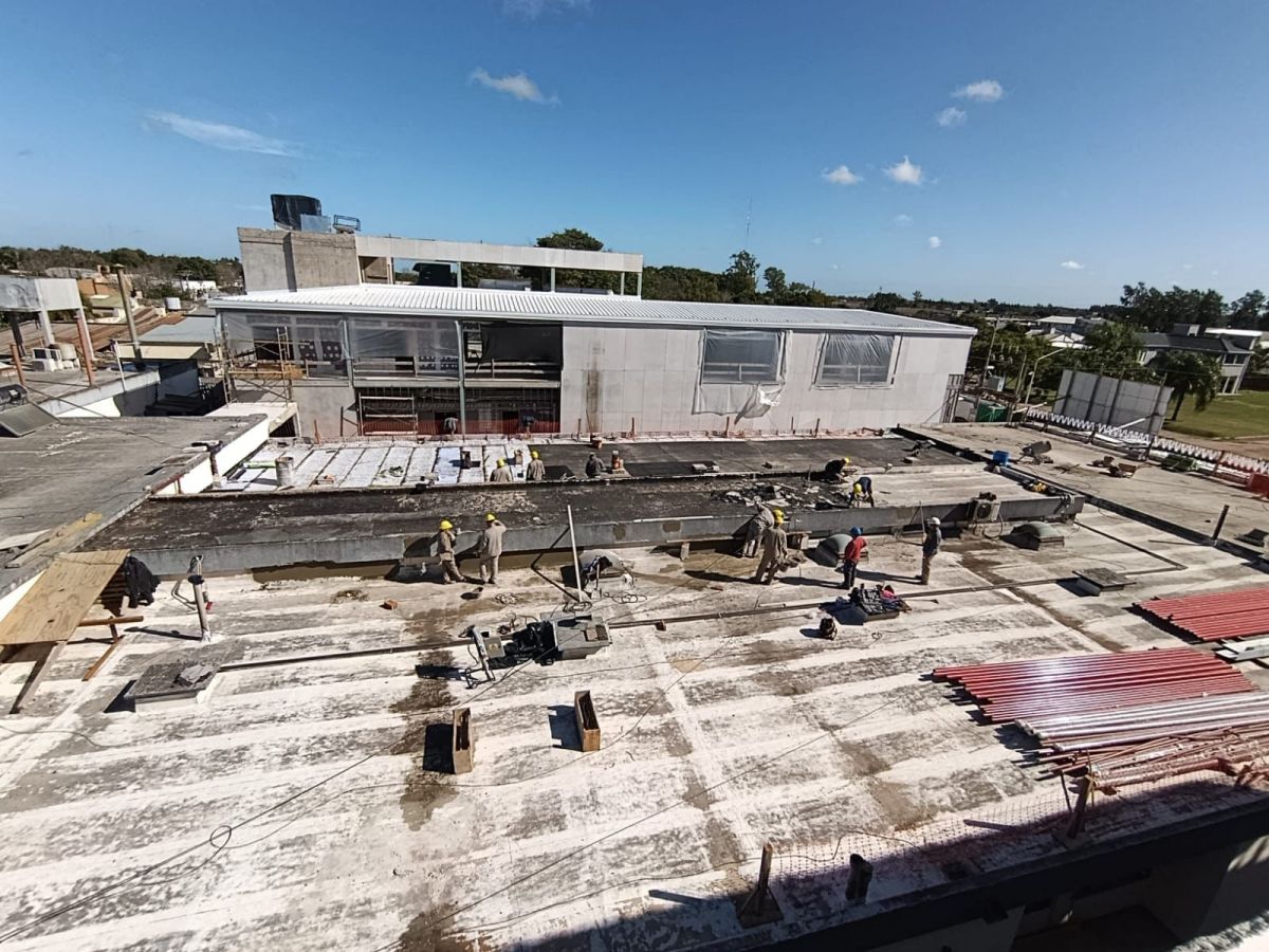 Hospital de Villa Ocampo: las obras de ampliación llevan el 50 % de avance