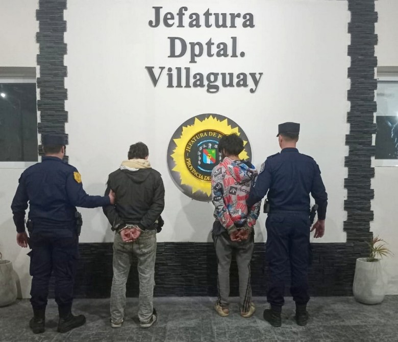 Detuvieron a dos jóvenes en Villaguay por hurto en flagrancia y tenencia de estupefacientes