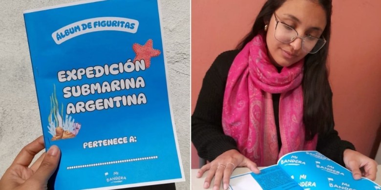 Del océano al aula: la transmisión del Conicet convertida en un álbum de figuritas para los alumnos
