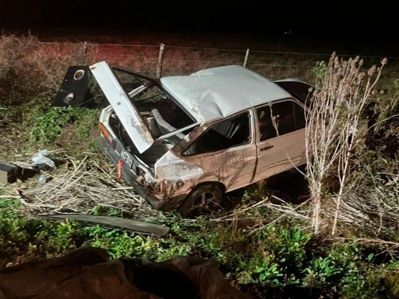 Volcó un auto en ruta 11, cerca de Gualeguay: hay cinco heridos, entre ellos dos menores