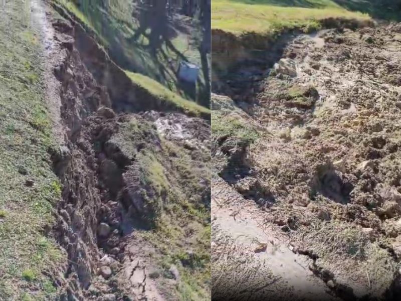 Un nuevo deslizamiento de barrancas en el Parque Urquiza de Paraná puso en alerta a los vecinos