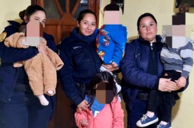 La Policía rescató a tres chicos que estaban solos y en estado de abandono