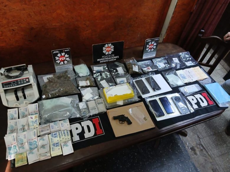 Golpe al narcotráfico en Casilda: allanamientos dejaron tres detenidos y el secuestro de más de un kilo de cocaína
