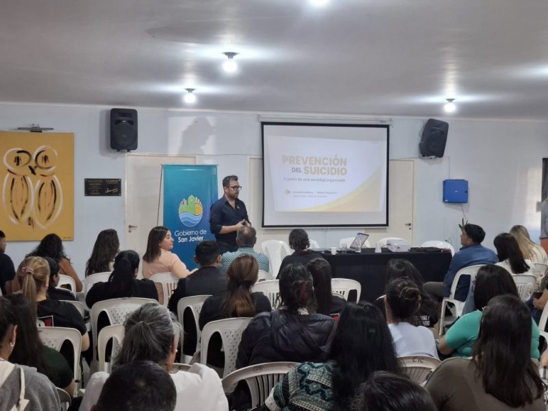 San Javier realizó la Tercera Jornada Anual Interinstitucional de Prevención del Suicidio