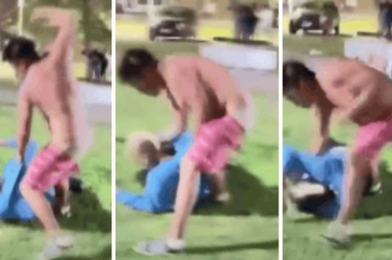 Brutal golpiza a un joven con discapacidad en una plaza de Roldán