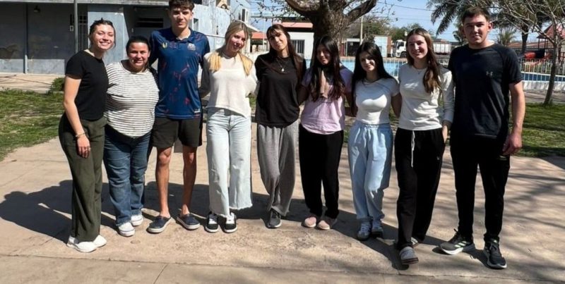 Jóvenes de San Jerónimo del Sauce impulsan iniciativa comunitaria