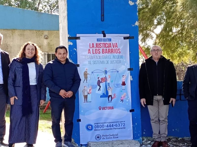 El programa La Justicia va a los Barrios estuvo en Rincón de Nogoyá