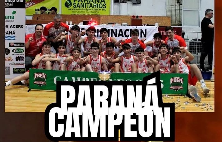 Paraná Rojo es el campeón provincial U15 de básquet